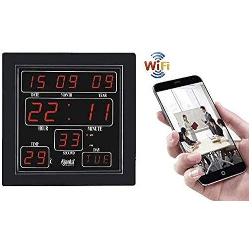 Wifi Ajanta Digital Clock Spy Camera - Application: Indoor