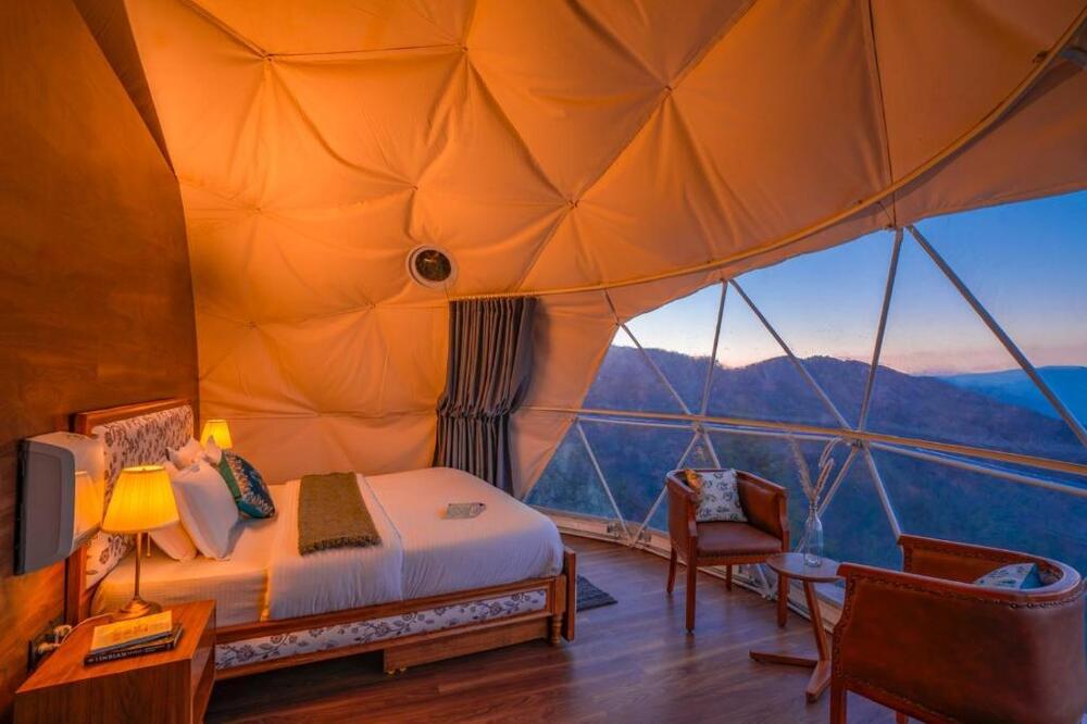 Geodesic Dome Tent India - Color: White