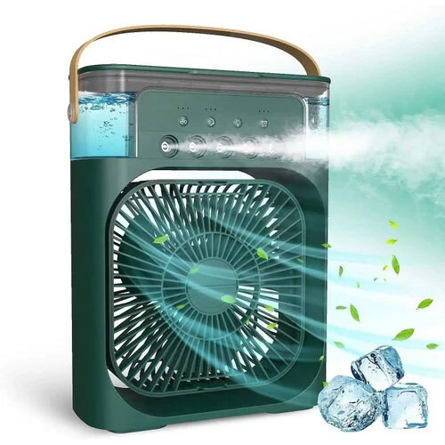 Mini Cooler Fan - Color: Black