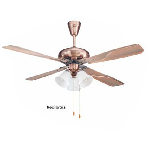 Red Brass Premium Decorative Ceiling Fans - Energy Efficiency Rating: 5 Star