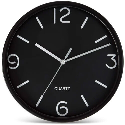 Designer Wall Clock - Color: Black