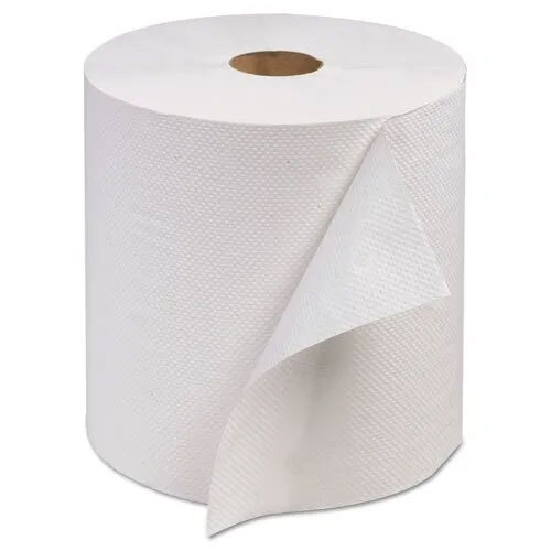 Plain Toilet Paper Roll - Color: White