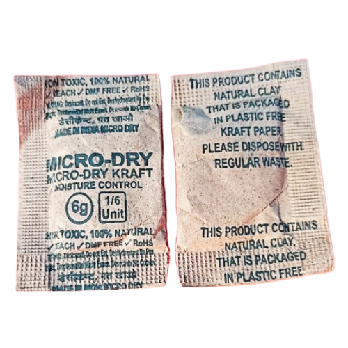 6Gm Dry Clay Desiccant - Kraft Paper - Application: Pharmaceuticals
