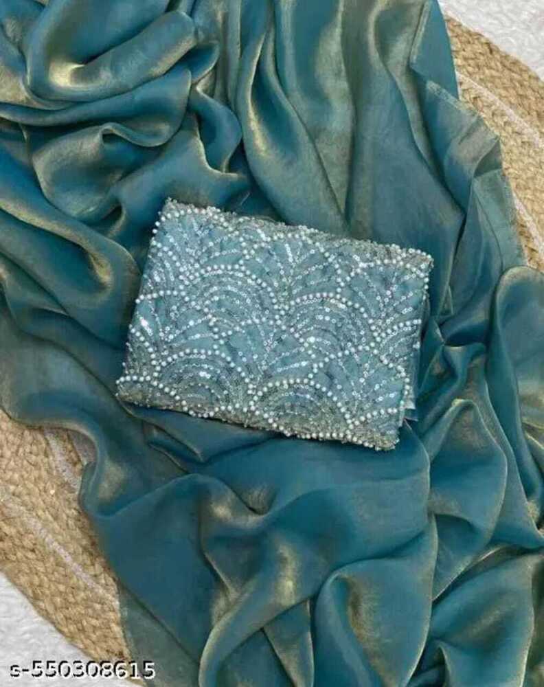 Ladies Saree - Cotton Silk Mix, Free Size, Mixcolour | Formal Design, Resam Embroidery, Party Wear, Medium Transparency, Bollywood Style