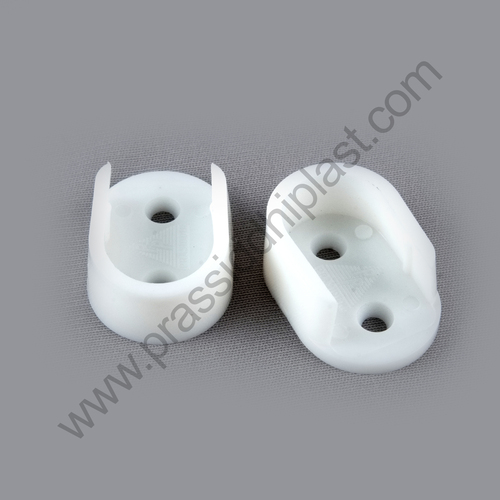 Wardrobe Rail Bracket (Oval) |Wardrobe Rod Holder |Wardrobe Bracket|modular Furniture Fitting - Color: Silver| Black | White