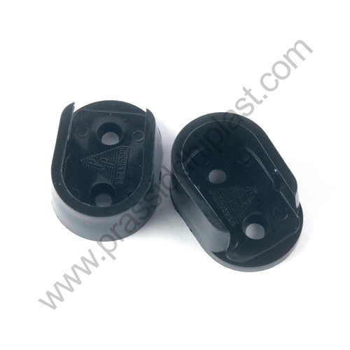 Wardrobe Rail Bracket (Oval) |Wardrobe Rod Holder |Wardrobe Bracket|modular Furniture Fitting - Color: Silver| Black | White