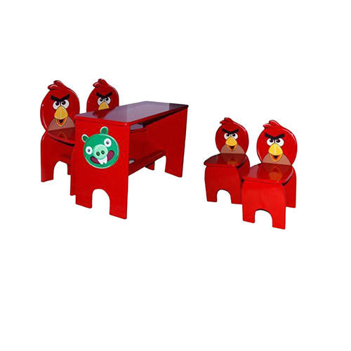 Ncr-104 Mdf Solid Wood Bird Table With 2 Chairs - Color: Different Available