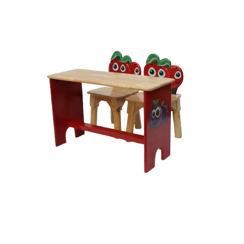 Ncr-110 Mdf Rubberwood Cherry Table With 2 Chairs - Color: Different Available