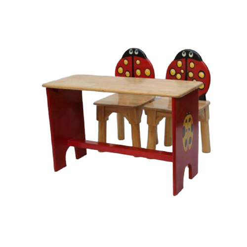 Ncr-112 Mdf Rubberwood Table With 2 Chairs - Color: Different Available