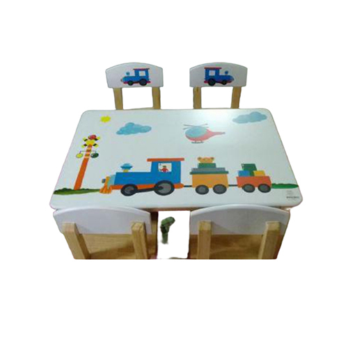 Ncr-119 Transport Printed Table With Four Chairs - Color: Different Available