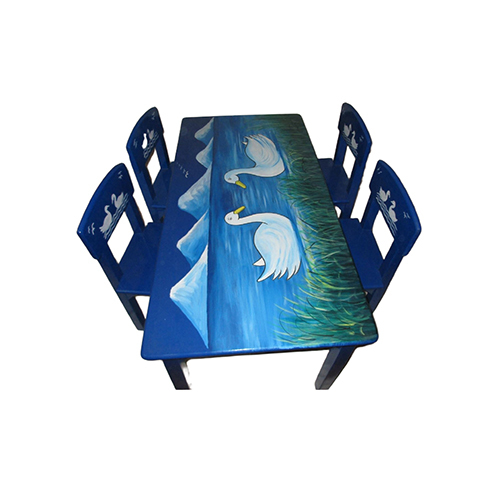 Ncr-131A Rectangle Table With Four Chairs - Color: Different Available