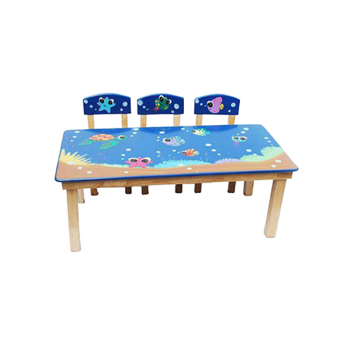 Ncr-132 Big Rectangle Table With Six Chairs - Color: Different Available