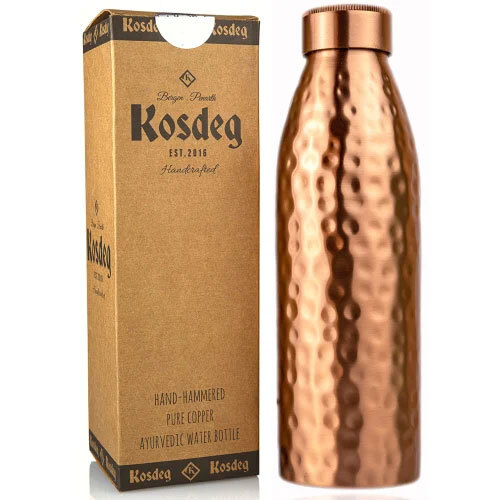 Copper Water Bottle - Capacity: 1 Ltr