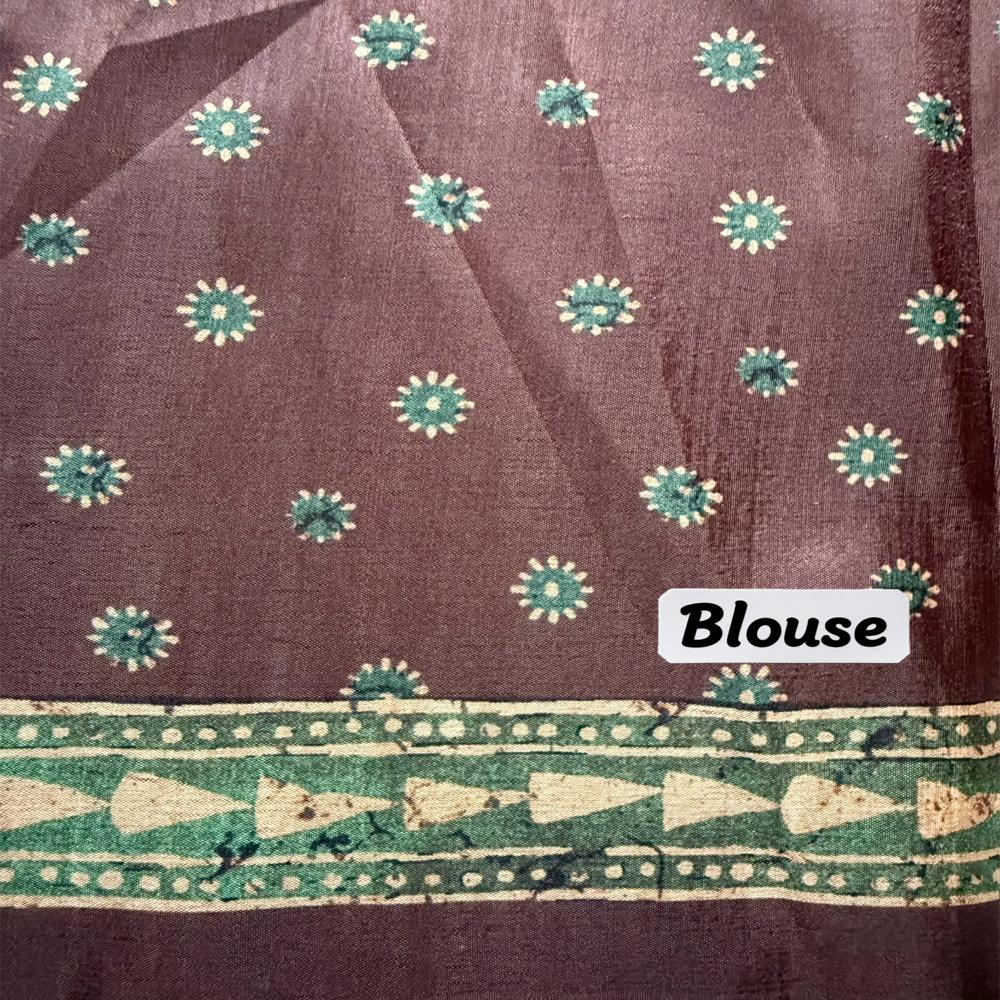 Traditional Handblock Print saree