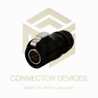 Lp20 400v 5a 9pin Male Plug Ip67 Waterproof Power Connector Plastic+metal Shell Solder Terminal