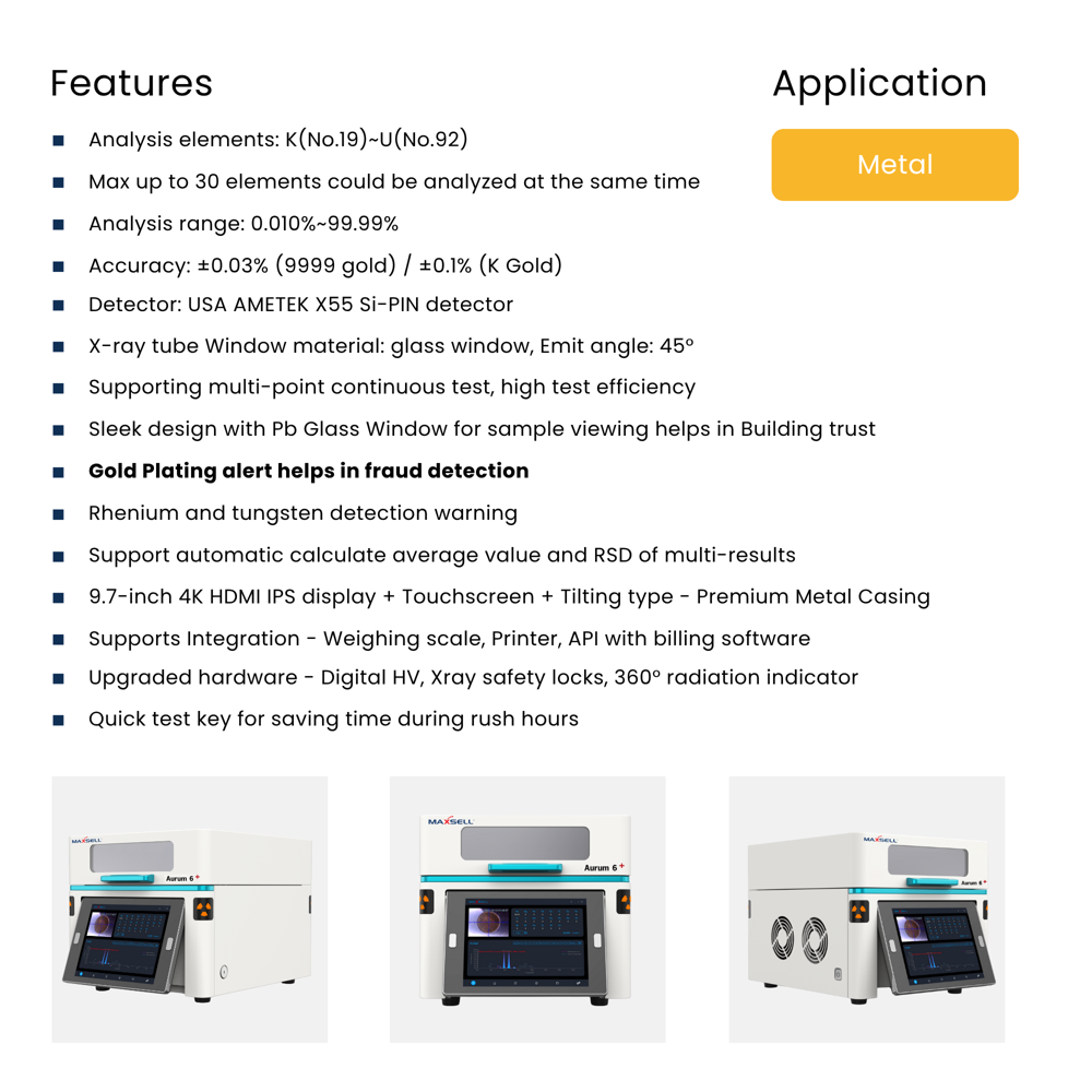 Aurum 6+ Gold Testing Machine