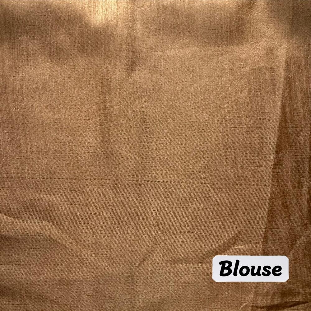 Abstract Printed Saree - Color: Beige With Multitone Brown & Black Accents