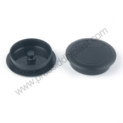 Desk Cable Gromment | Table Cable Manager | Cable Organizer Cap | Plastic Cable Hole Cover| Modular Furniture Accessory - Installation Type: Press-Fit