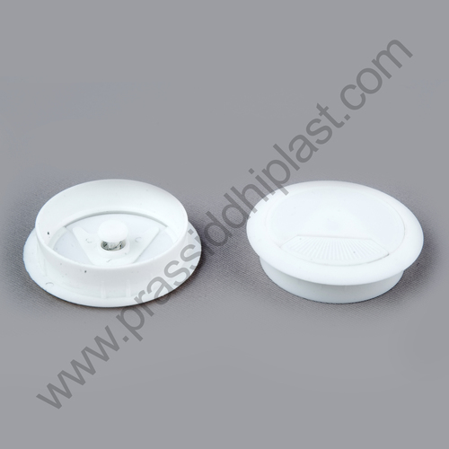 Desk Cable Gromment | Table Cable Manager | Cable Organizer Cap | Plastic Cable Hole Cover| Modular Furniture Accessory