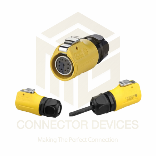 LP20 250V 5A 9Pin Female Plug IP67 Waterproof Power Connector Plastic+Metal Shell Solder Terminal