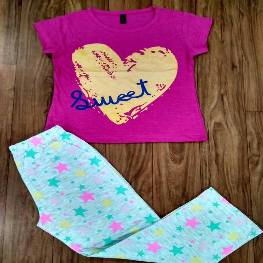 Girls Pyjamas Set - Color: Multicolor