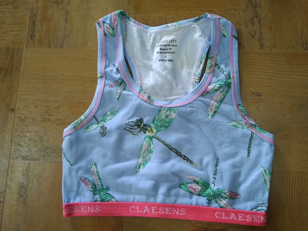 Girls Crop Top - Cotton, Size S, Multicolor | Classic Design, Knitted And Printed Pattern, Washable For Easy Maintenance