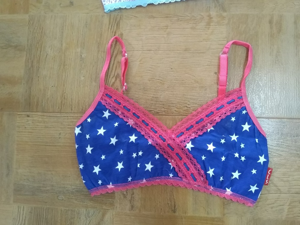 Girls Crop Top - Cotton, Size S, Multicolor | Classic Design, Knitted And Printed Pattern, Washable For Easy Maintenance