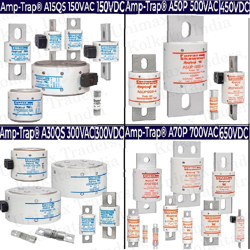 Ferraz Shawmut Mersen High Speed North American Fuse Amptrap 150v, 300v, 500v, 700v