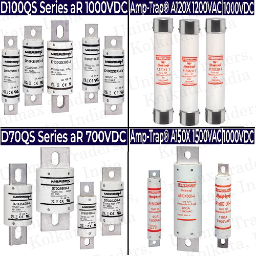 Ferraz Shawmut Mersen High Speed North American Fuse Amptrap 700vdc 1000vdc 1200vac 1500vac