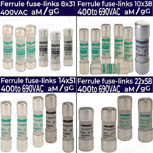 Ferraz Shawmut Mersen Ferrule Fuse 8x31 10x38 14x51 22x58 400 To 690vac