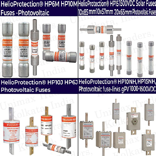 Ferraz Shawmut Mersen Solar Fuse Photovoltaic Fuse Helioprotection 1000vdc 1200vdc 1500vdc