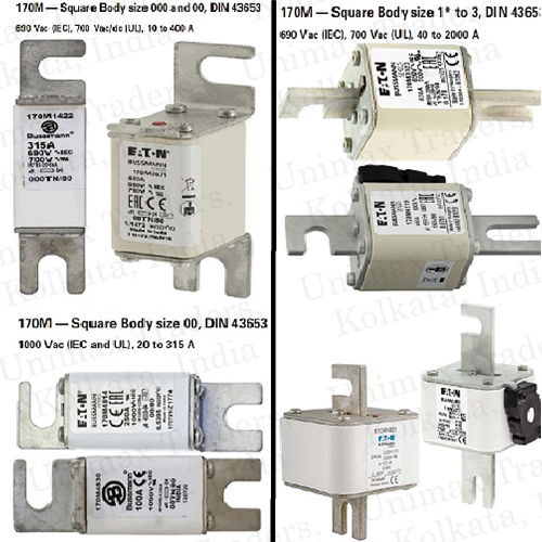 Eaton Bussmann Semiconductor Fuse Din 43653 690vac, 700vac, 700vdc