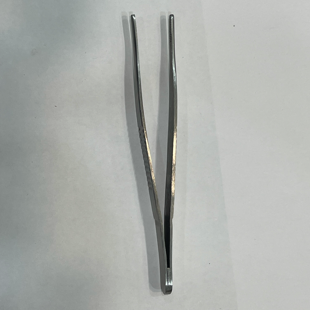 Simple Forceps Straight 8 Inch - Stainless Steel, 8 Inch Length | Durable, Reliable, Comfortable Design With High Strength And Work Hardening Properties