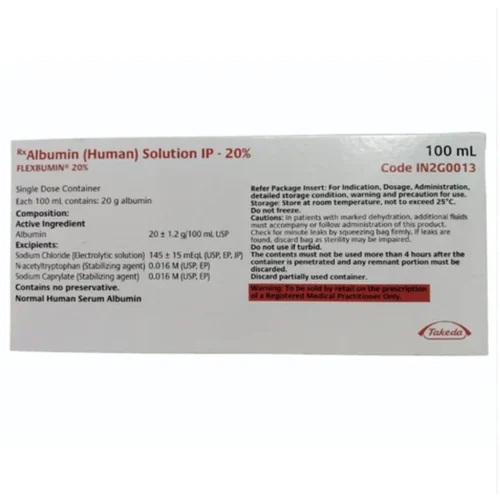 100Ml Human Albumin Injection - Physical Form: Liquid