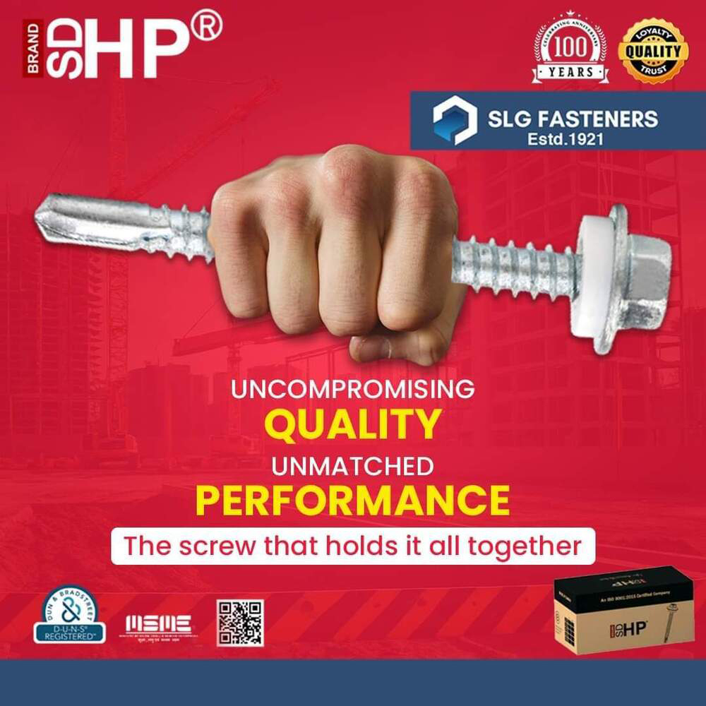 Sdhp Hex Head Self Drilling Screw - Color: Zinc