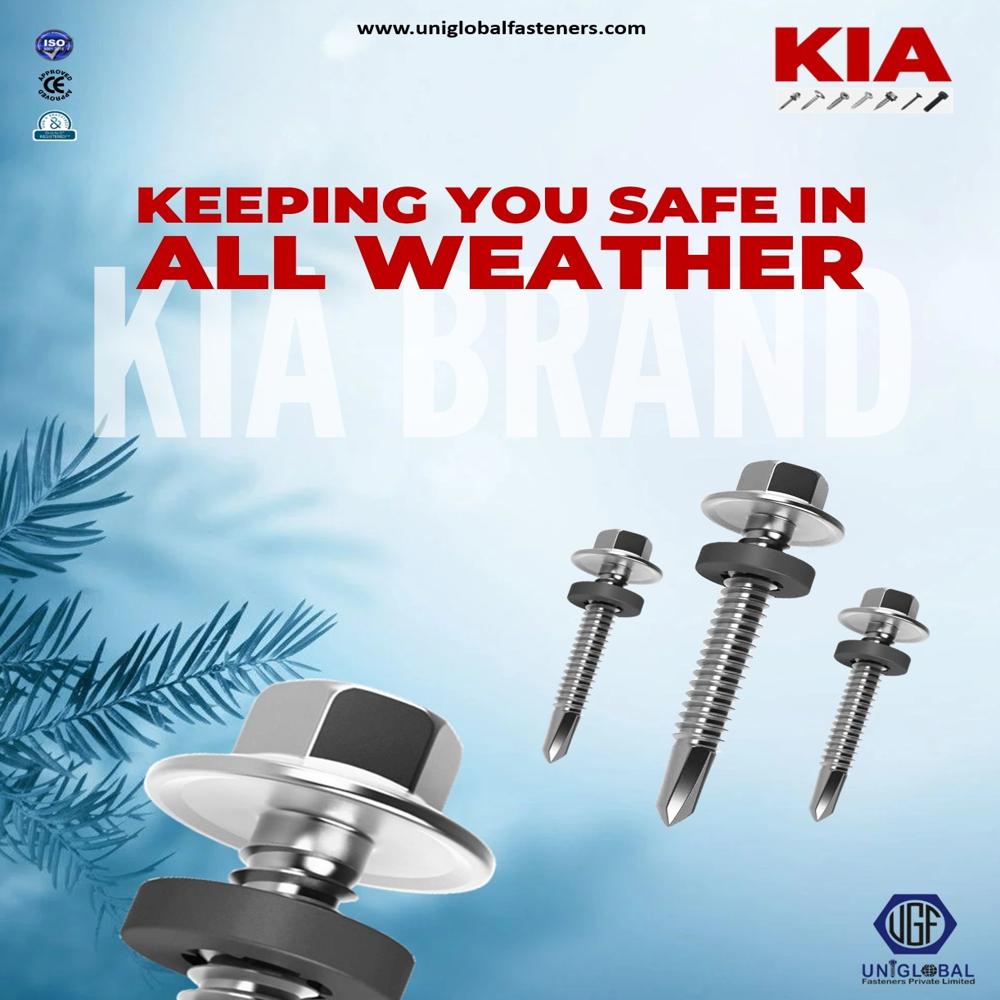 Kia Hex Head Self Drilling Screw - Screw Size: 5.5 Mm