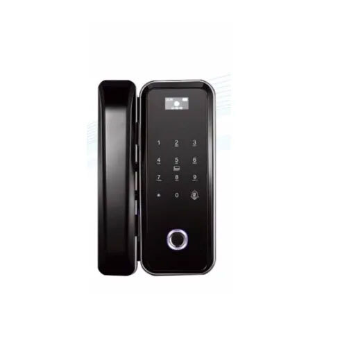 Gl 300 Fingerprint Glass Door Lock - Color: Black