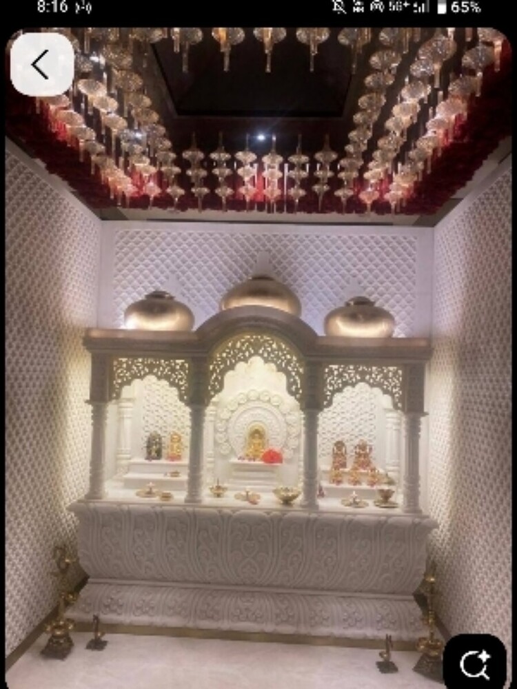 Marble Home Temple - Color: White