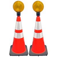 Rb-1000 Rubber Traffic Cone - Color: Red