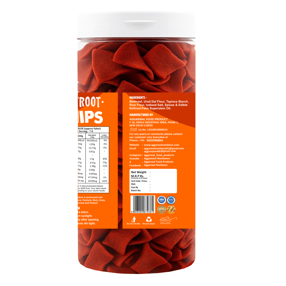 Beetroot Cheese & Herbs Chips