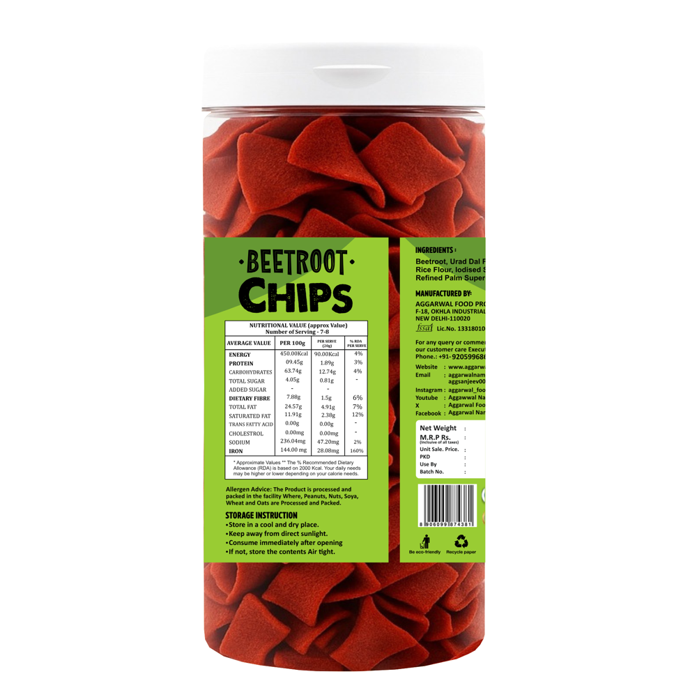 Beetroot Mint Chips