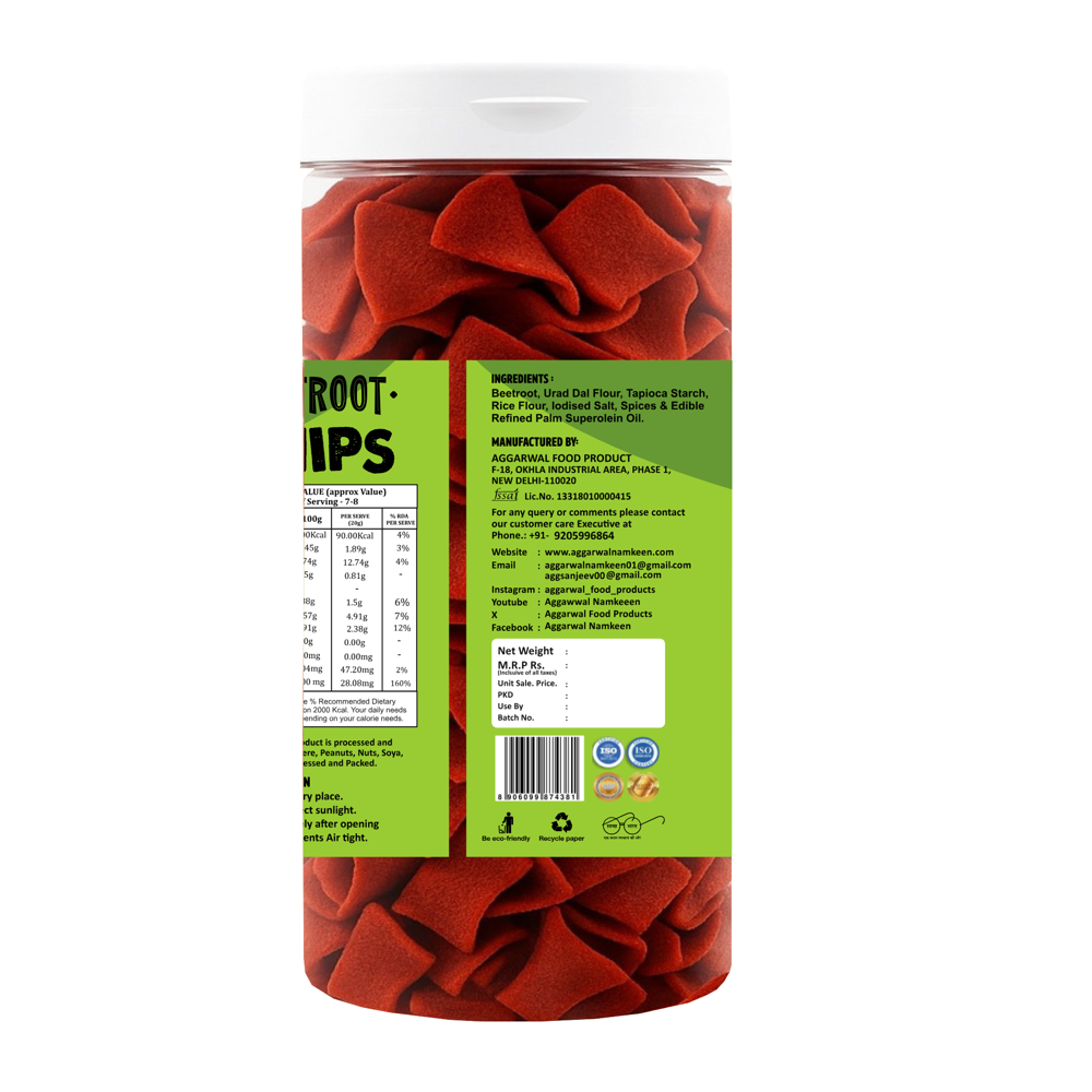 Beetroot Mint Chips