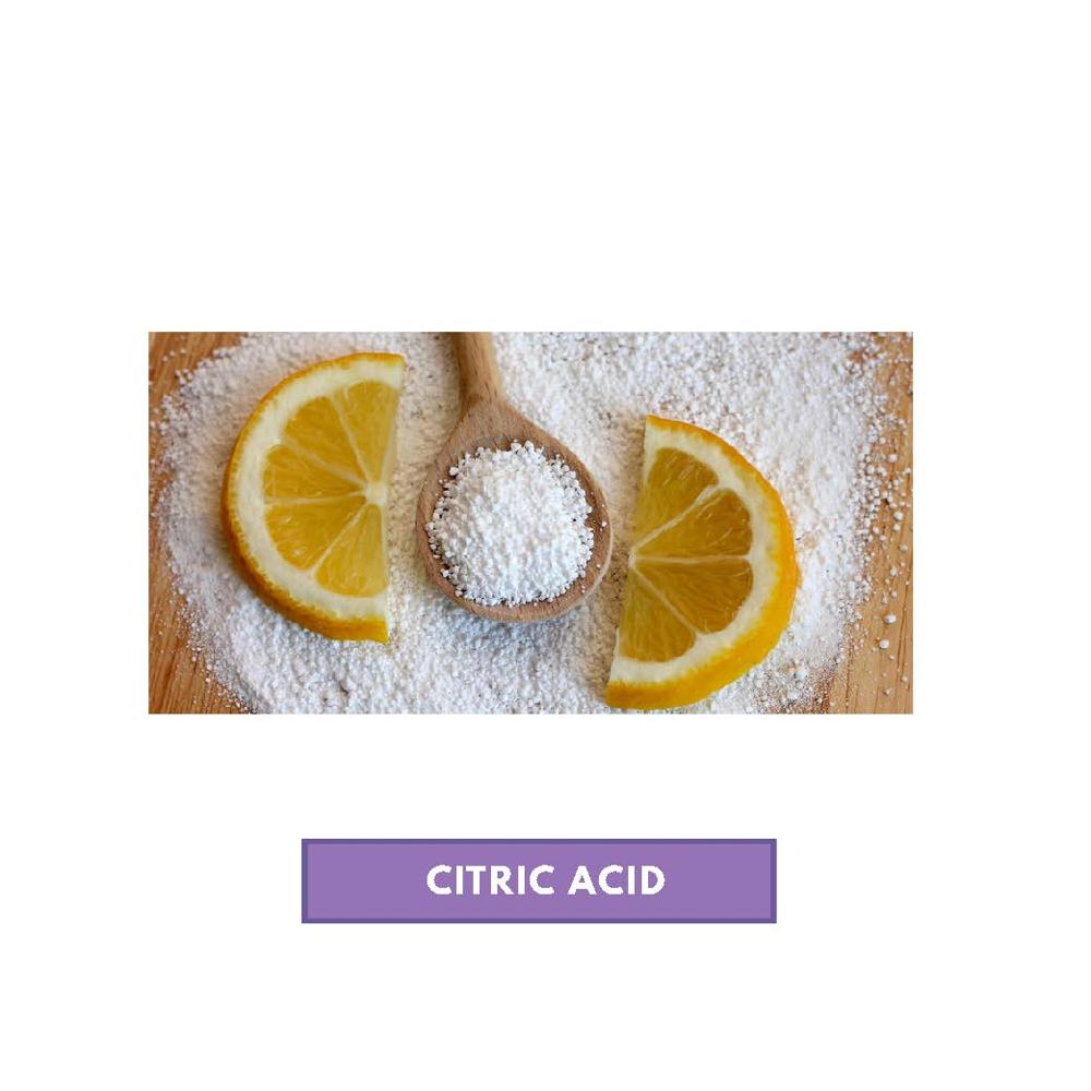 CITRIC ACID - High Purity White Powder | Partially Soluble in Water and Vinegar, Store in Cool, Dry Place, Effective in Food and Cleaning Products