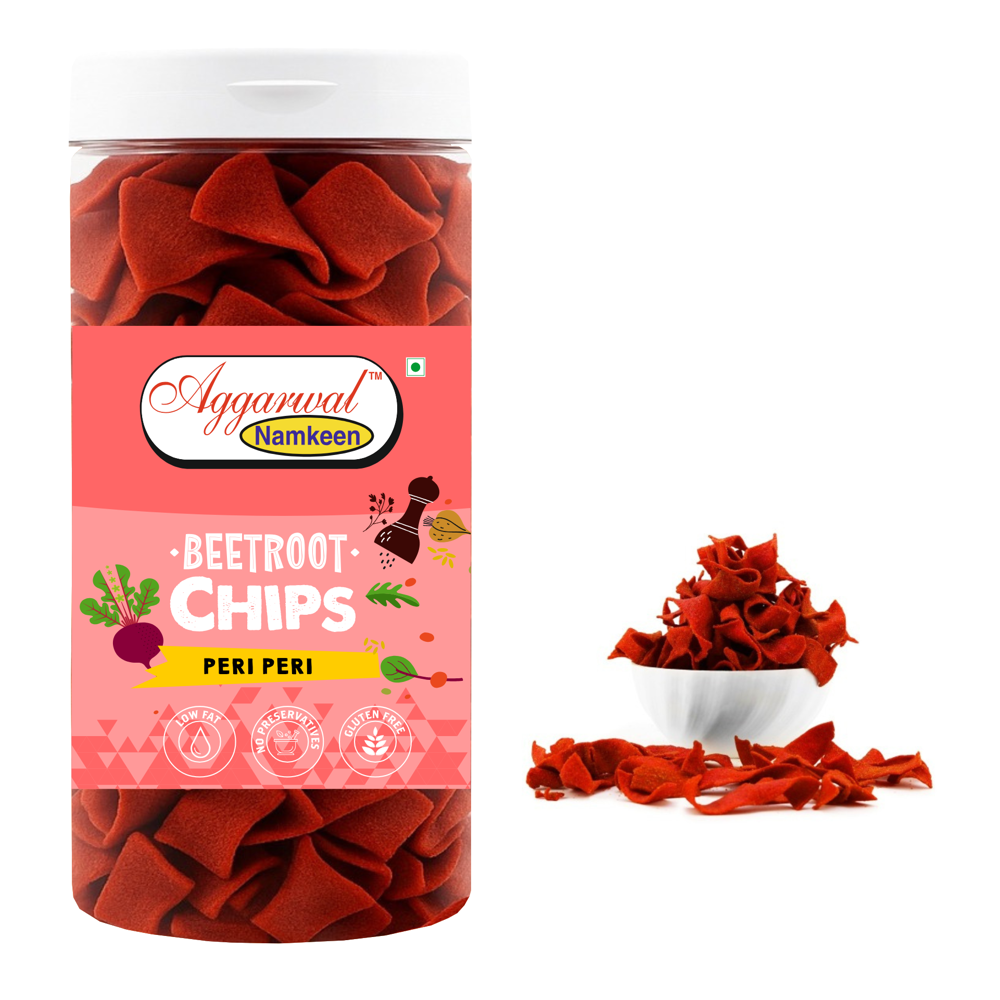 Beetroot Peri Peri Chips - Packaging: Bottle