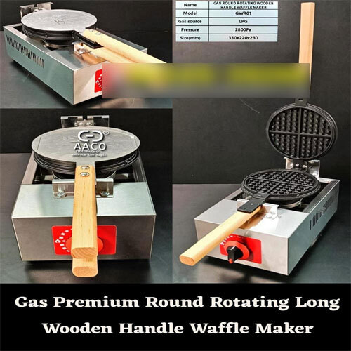Wooden Handle Waffle Maker