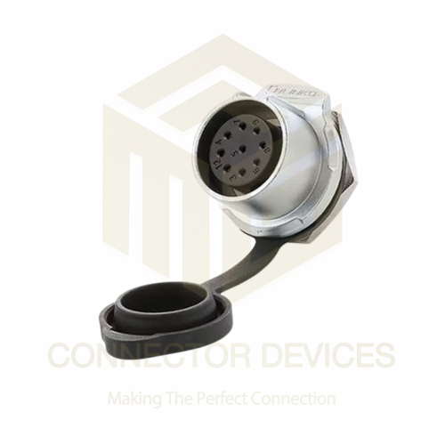 LP20 400V 5A 9Pin Female Socket IP67 Waterproof Power Connector Metal Shell Solder Terminal