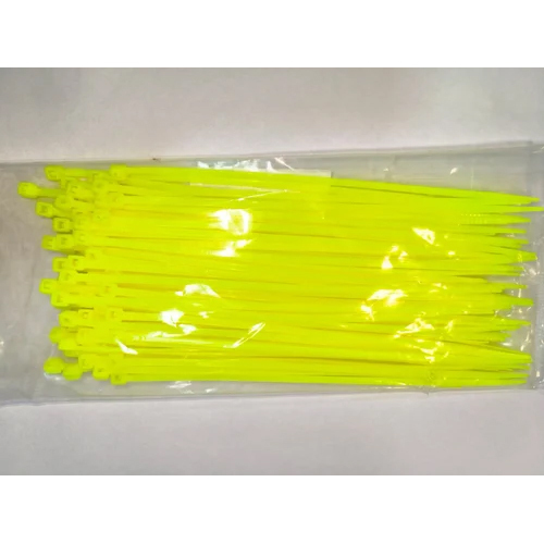150X2.5mm Yellow Nylon Cable Tie