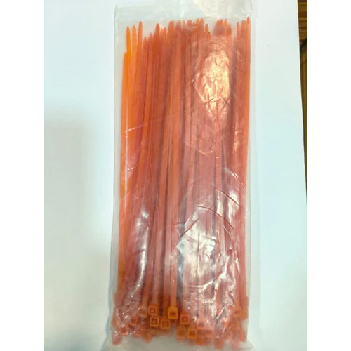 200x3.6mm Orange Nylon Cable Tie