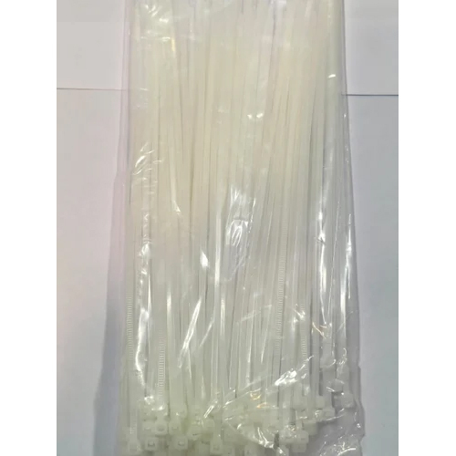 200x2.5mm White Nylon Cable Tie