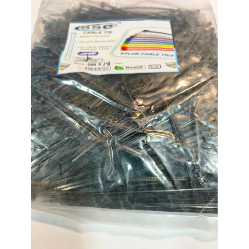 100 x1.8mm Black Nylon Cable Tie